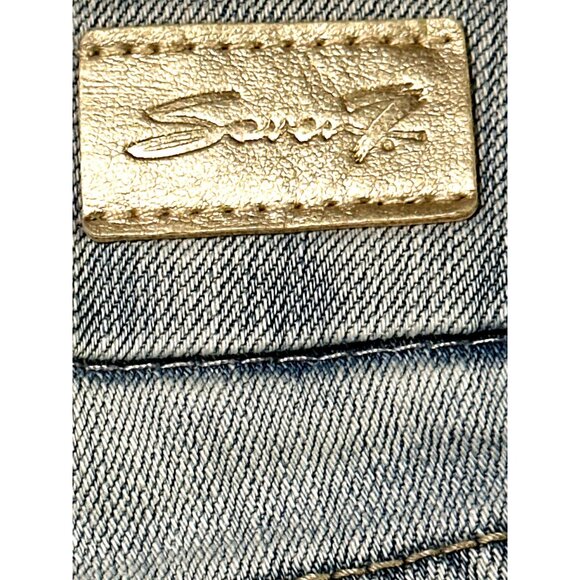 Seven7 Tummyless High Rise Skinny Jeans Light Wash Distressed Stretch Denim 10 - Picture 5 of 16